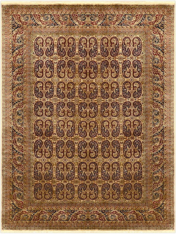 Шерстяной Индийский ковер Buta №1064 368x279cm