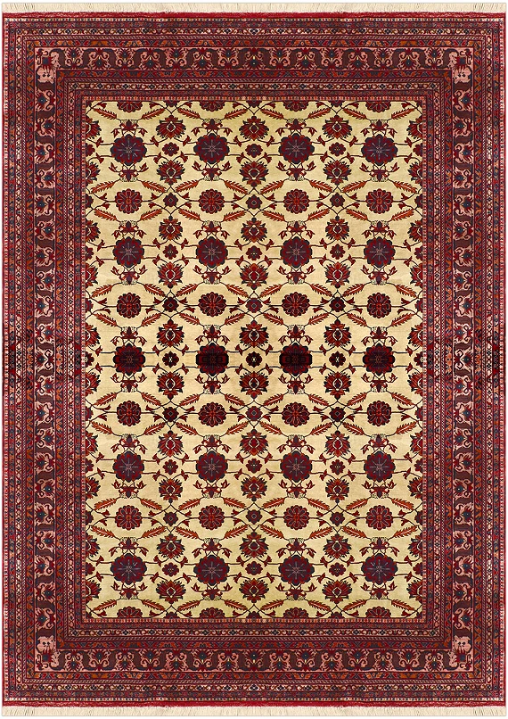 Шерстяной Афганский ковер Beleji №3178 350x250cm