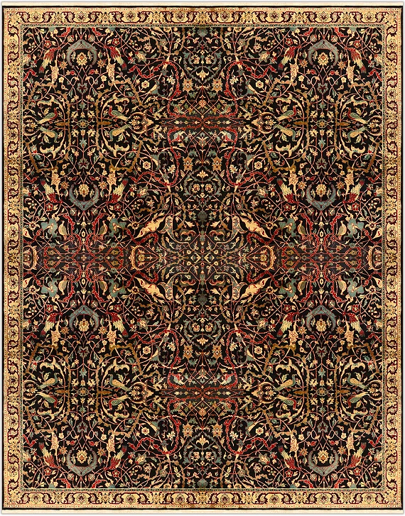 Шерстяной Индийский ковер Sultanabad №1095 306x245cm