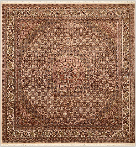 Шерстяной Индийский ковер Shiraz №1086 252x250cm