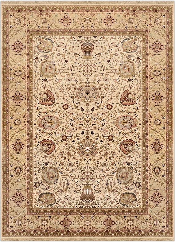 Шерстяной Индийский ковер Agra №1035 354x264cm