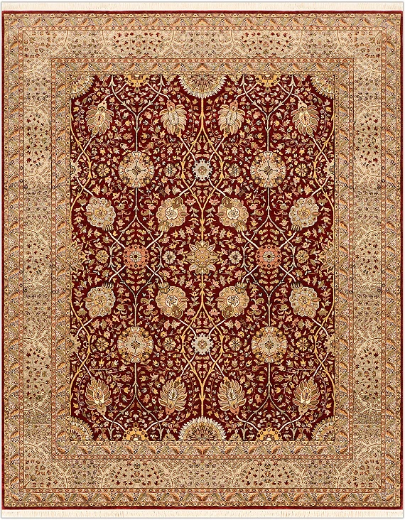 Шерстяной Индийский ковер Agra №1004 307x243cm