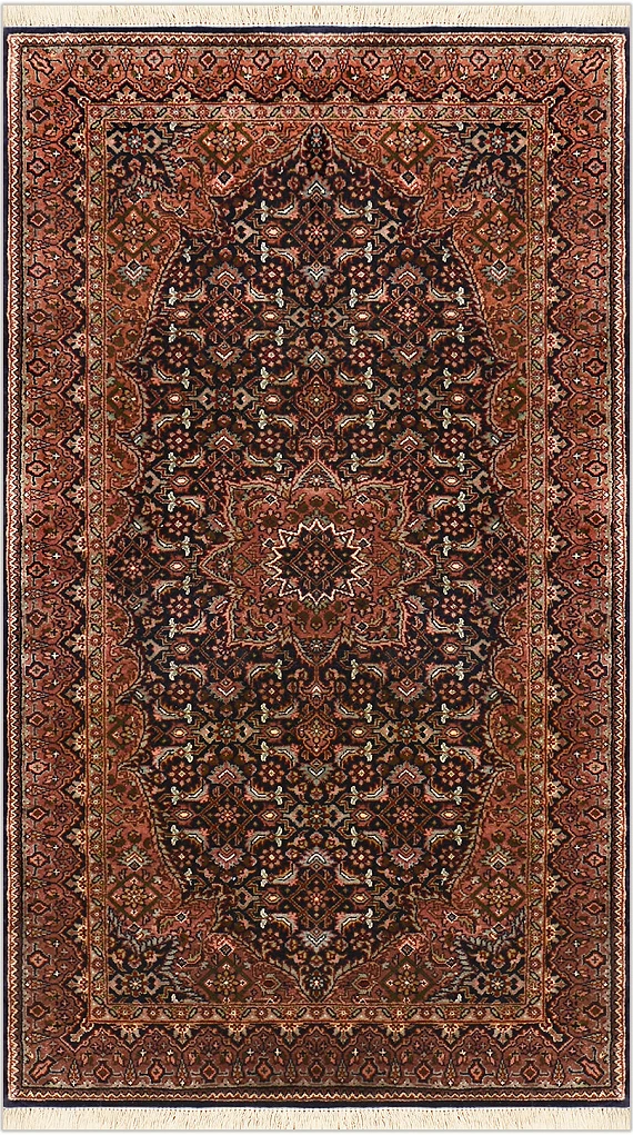 Шерстяной Индийский ковер Shiraz №1110 165x95cm