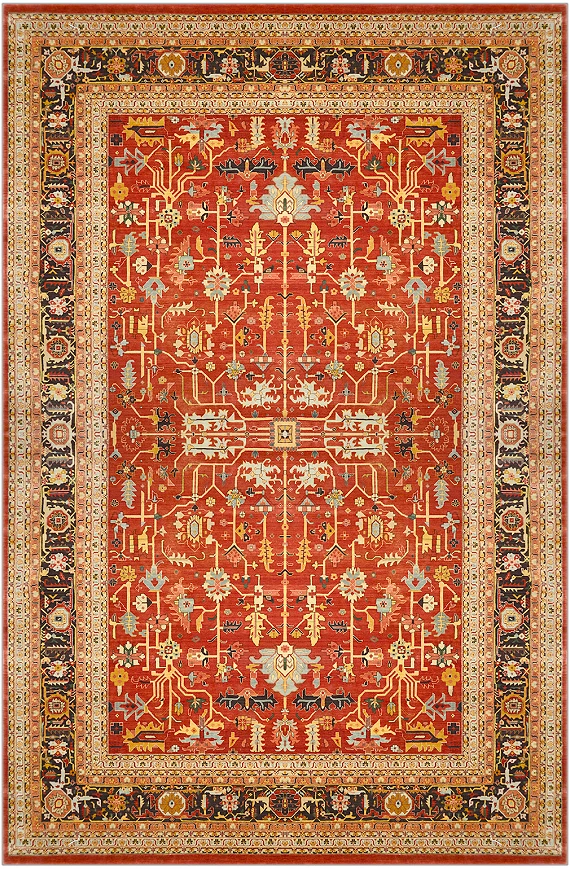 Шерстяной Индийский ковер Sultanabad №3752 532x360cm