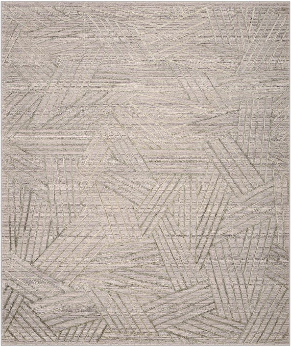 Безворсовый Индийский ковер Vilen №2886 291x242cm из шерсти и бамб. шелка