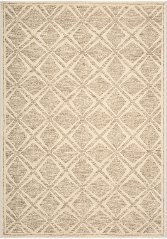 Безворсовый Индийский ковер Rodas №2871 304x212cm из льна и бамб. шелка