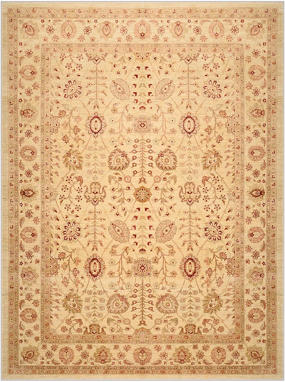 Шерстяной Пакистанский ковер Ziegler №1298 370x275cm