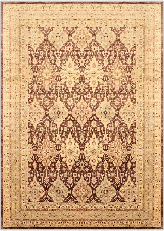 Шерстяной Пакистанский ковер Saltani №1253 420x298cm