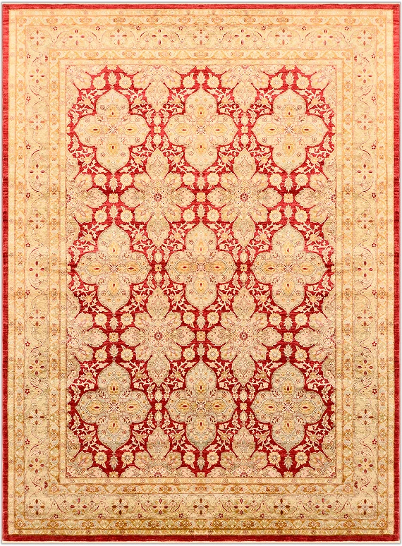 Шерстяной Пакистанский ковер Saltani №1219 369x277cm