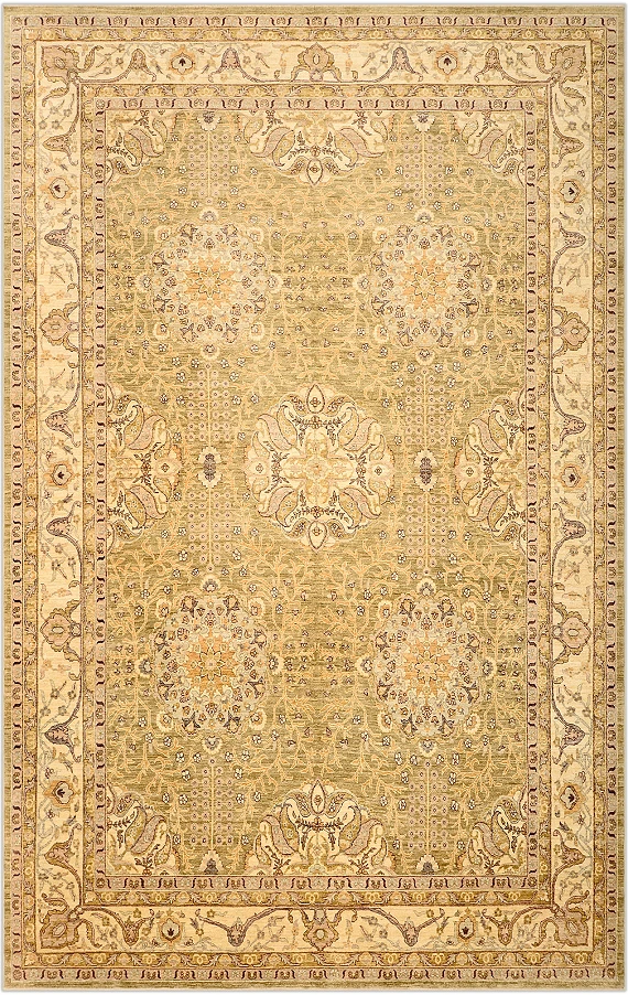 Шерстяной Пакистанский ковер Saltani №1236 455x296cm