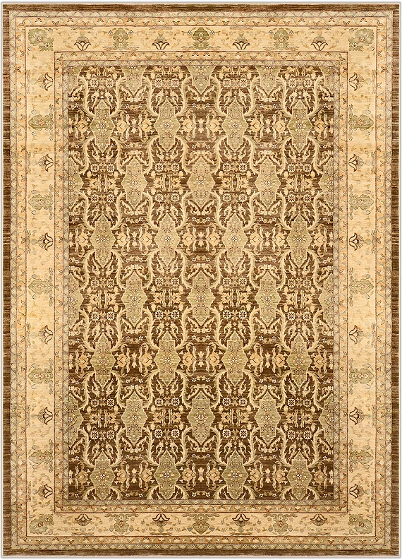 Шерстяной Пакистанский ковер Saltani №1237 426x309cm