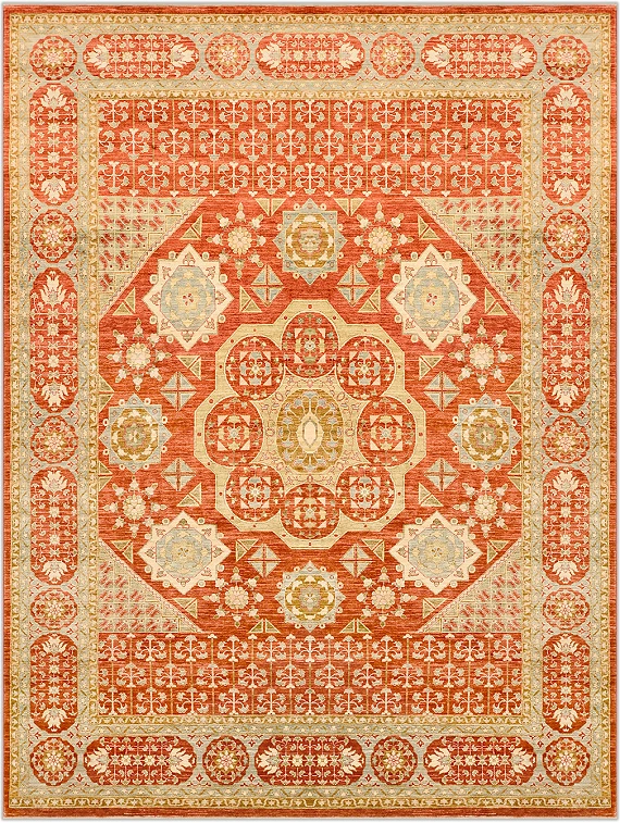 Шерстяной Пакистанский ковер Saltani №1249 365x275cm