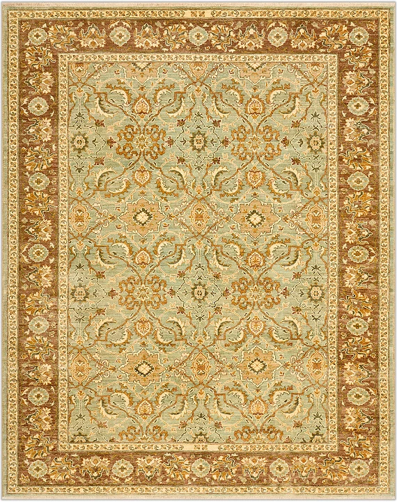 Шерстяной Пакистанский ковер Saltani №1442 244x193cm