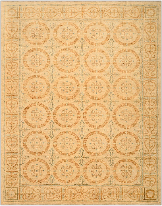 Шерстяной Пакистанский ковер Saltani №1230 340x275cm