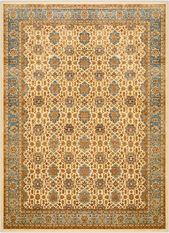 Шерстяной Пакистанский ковер Saltani №1438 362x266cm