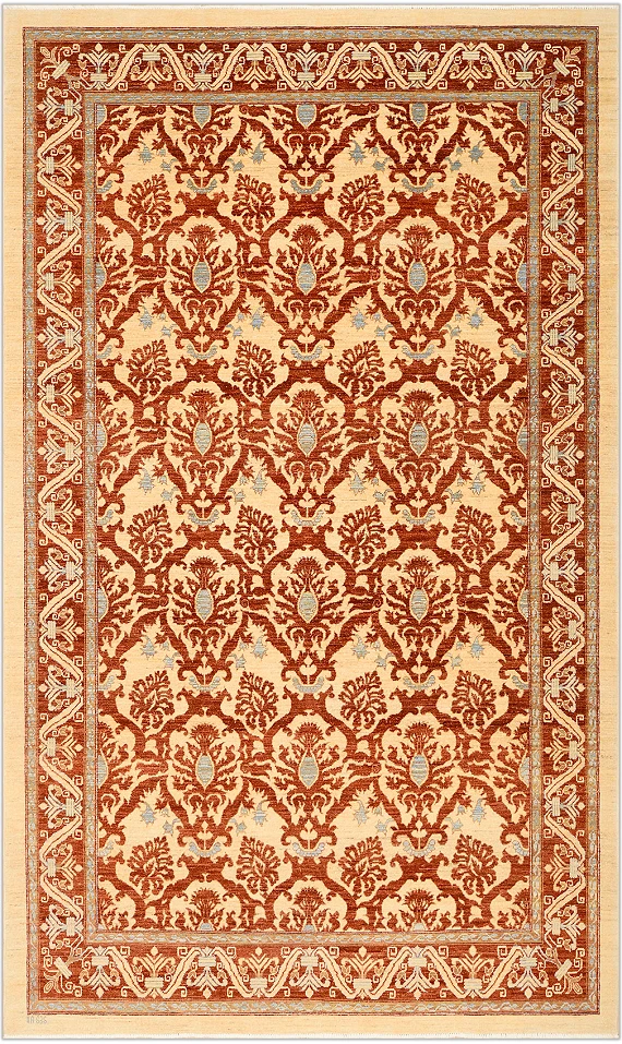 Шерстяной Пакистанский ковер Saltani №1462 294x182cm