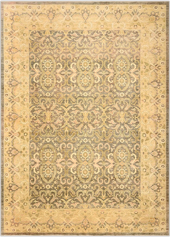 Шерстяной Пакистанский ковер Saltani №1241 425x307cm