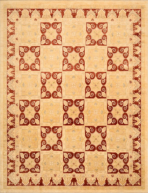 Шерстяной Пакистанский ковер Saltani №1250 317x249cm