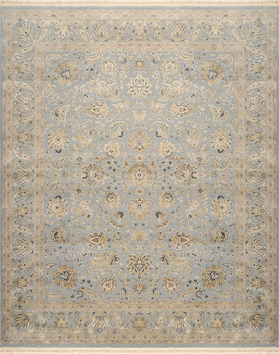 Современный Индийский ковер Rajastan Neo №3096 302x251cm из шерсти и шелка в стиле неоклассика