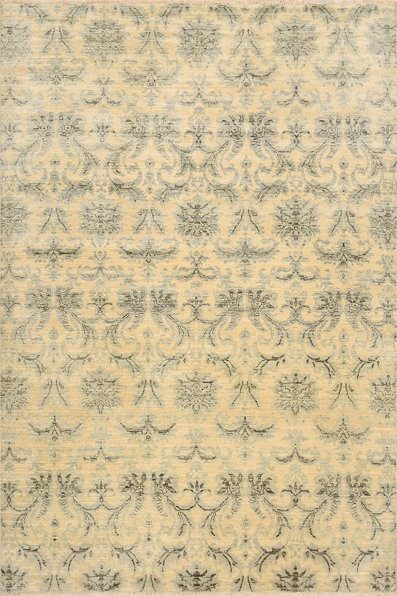 Современный Индийский ковер Arabesque №1162 271x184cm из шерсти в стиле неоклассика