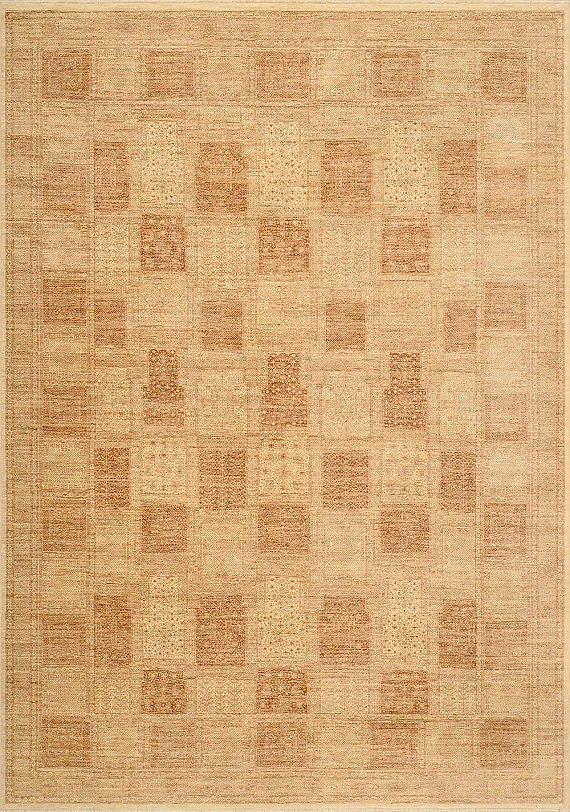 Современный Индийский ковер Madras №1174 343x242cm из шерсти в стиле неоклассика