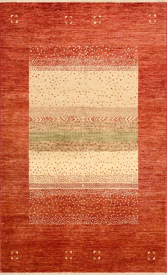 Шерстяной Пакистанский ковер Gabe №1384 299x179cm