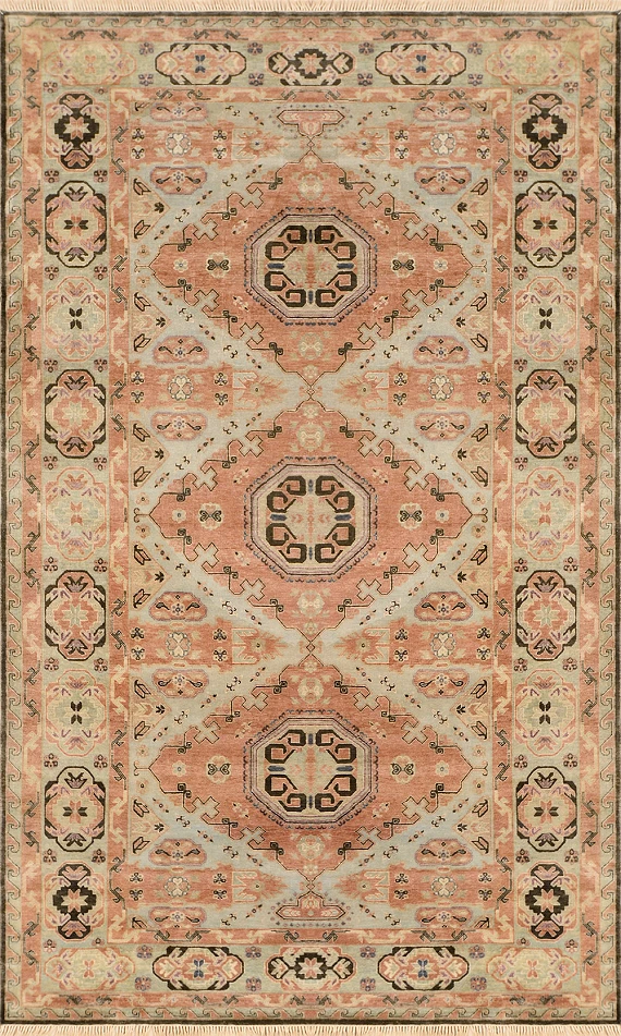 Шерстяной Индийский ковер Zirdag Vintage №2902 330x200cm