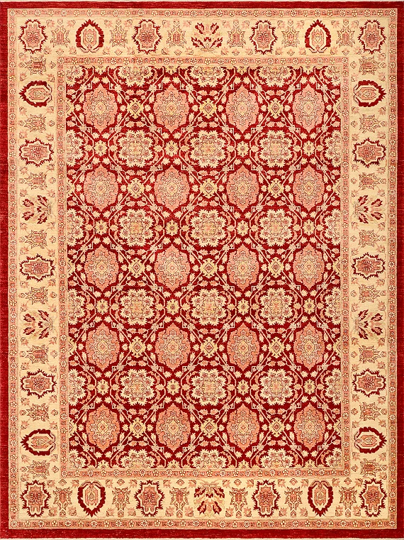 Шерстяной Пакистанский ковер Saltani №1274 370x276cm