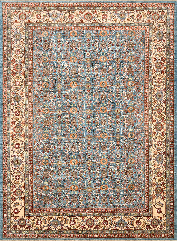 Шерстяной Кавказский ковер Kazakh №4066 410x304cm