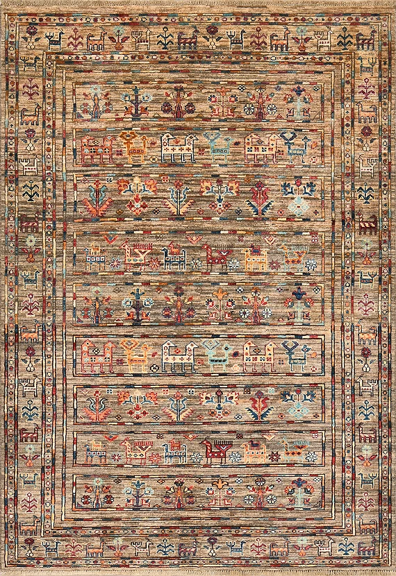 Шерстяной Пакистанский ковер Ziegler Oriental №4087 175x120cm
