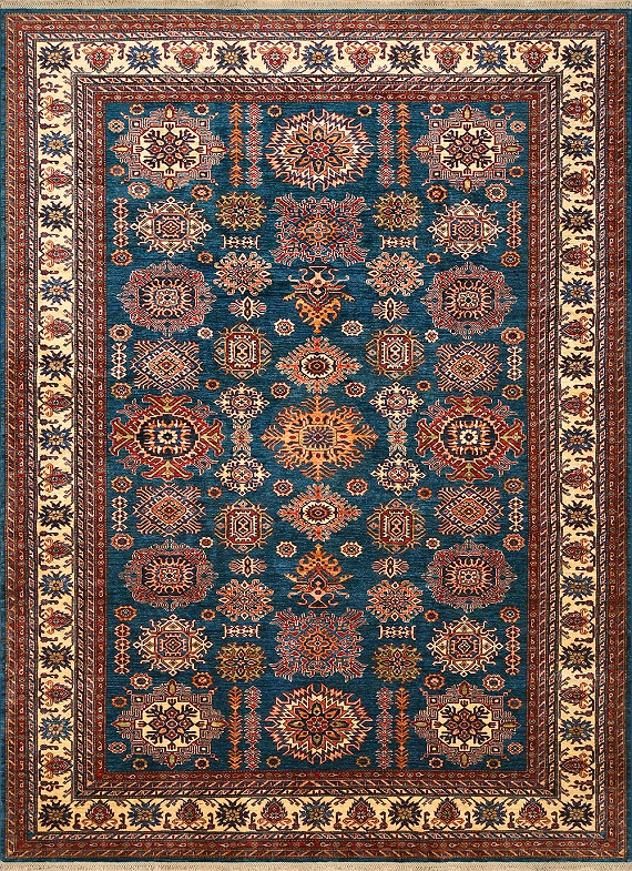 Шерстяной Кавказский ковер Kazakh №4095 365x273cm