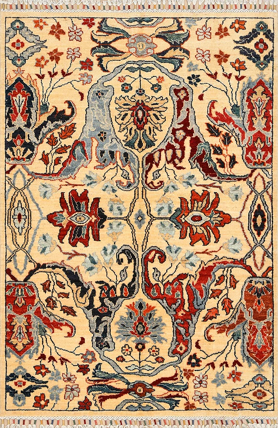 Шерстяной Пакистанский ковер Bijar №4108 177x122cm