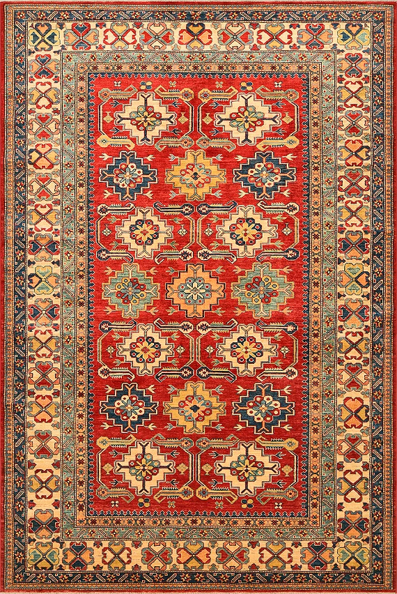 Шерстяной Кавказский ковер Kazakh №1544 313x217cm
