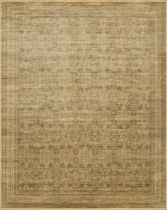 Современный Индийский ковер Moire №1167 305x243cm из шерсти в стиле неоклассика