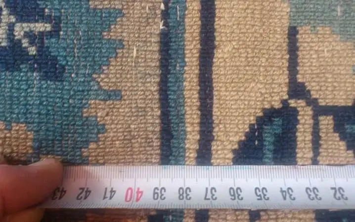 Структура узелков на китайском ковре