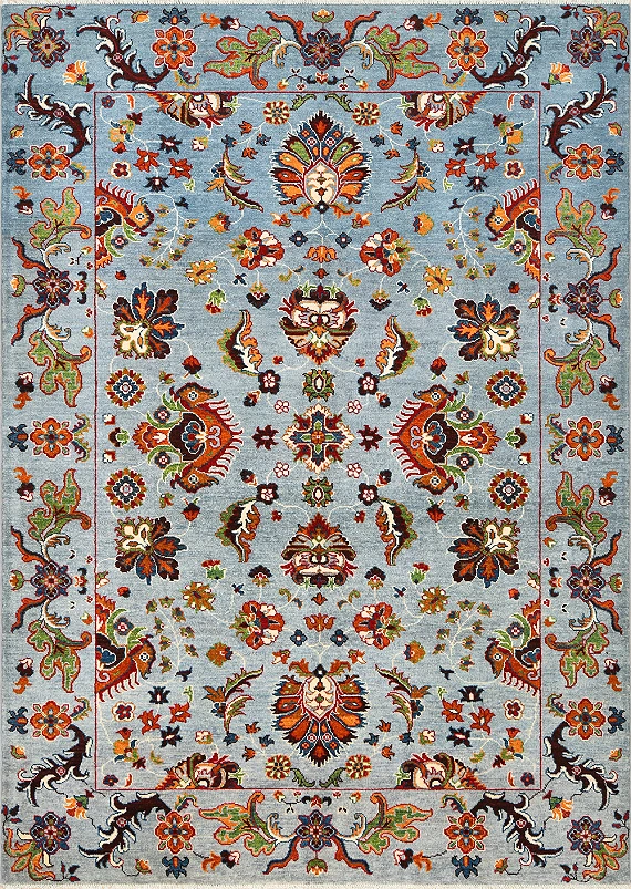 Шерстяной Пакистанский ковер Ziegler №4137 250x178cm