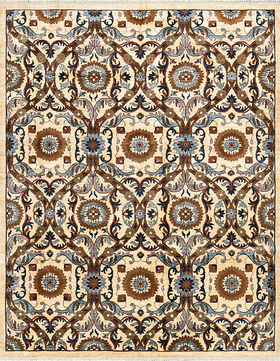 Шерстяной Пакистанский ковер Saltani №4212 249x194cm