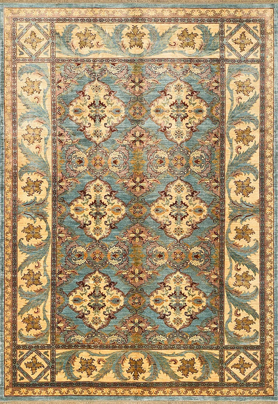 Шерстяной Пакистанский ковер Saltani №4216 295x205cm