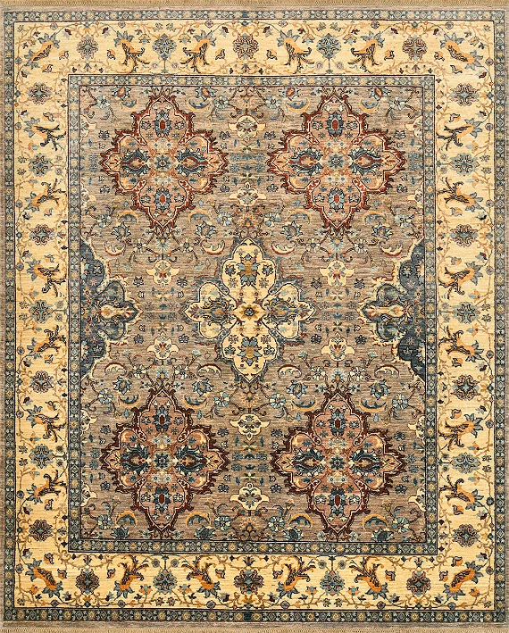 Шерстяной Пакистанский ковер Saltani №4234 291x238cm