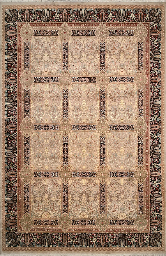 Шерстяной Персидский ковер Kerman №4245 556x368cm