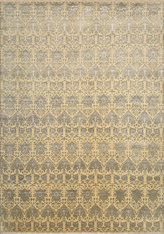 Современный Индийский ковер Arabesque №3169 428x301cm из шерсти в стиле неоклассика