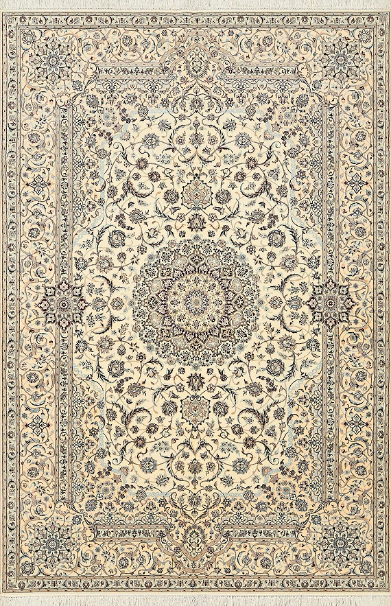 Персидский Nain ковер №1869 304x204cm из шелка и шерсти