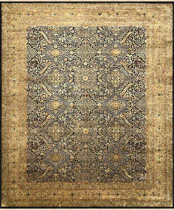 Индийский Rajastan ковер №1844 455x377cm из шелка и шерсти