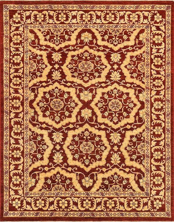 Шерстяной Пакистанский ковер Saltani №1232 187x150cm