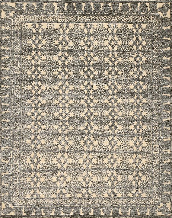 Безворсовый Индийский ковер Casablanca №3023 300x246cm из шерсти