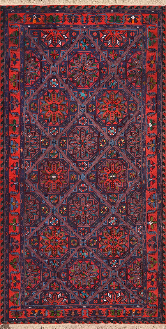 Безворсовый Дагестанский ковер Sumakh №2843 390x210cm из шерсти