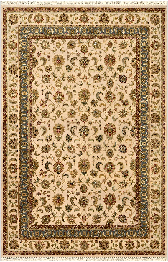 Индийский Rajastan ковер №4256 299x200cm из шелка и шерсти
