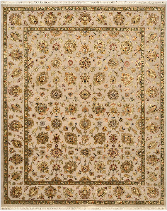 Индийский Rajastan ковер №4275 300x248cm из шелка и шерсти