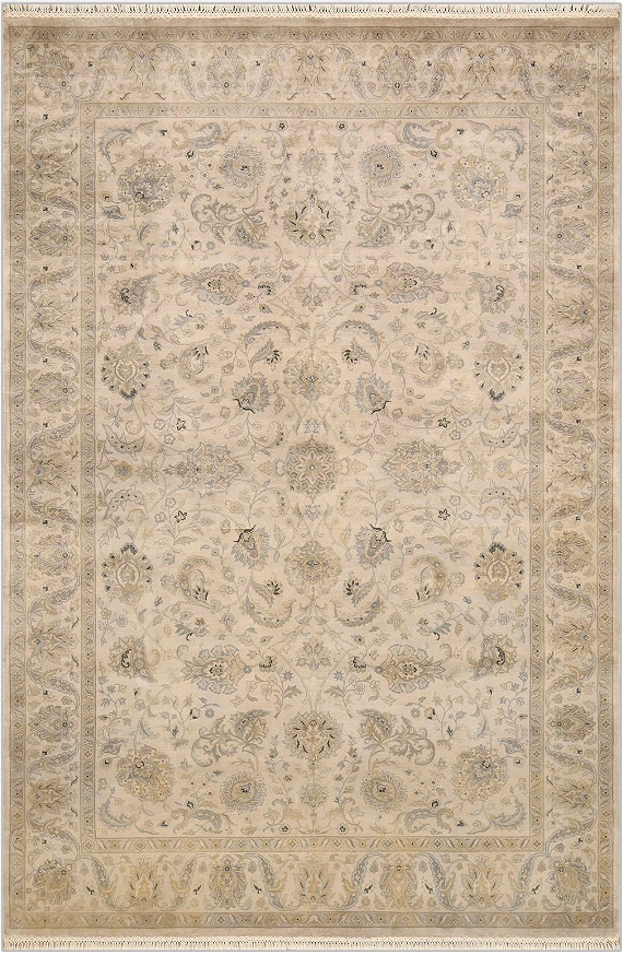 Современный Индийский ковер Rajastan Silk №4305 292x199cm из шелка в стиле неоклассика