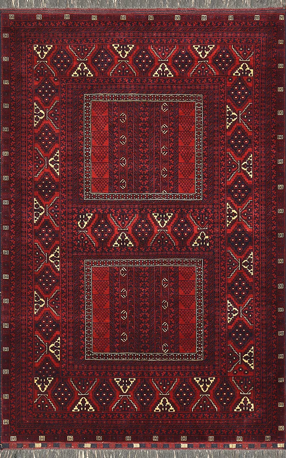 Шерстяной Афганский ковер Parda №3160 250x162cm